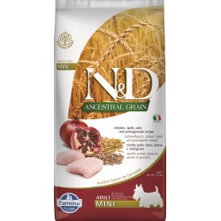 Farmina N&D dog LG adult mini chicken&pomegranate 7 kg