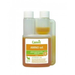 Canvit AMINO roztok vitamínov a glukózy pre rýchly zdroj energie pre psy 250 ml