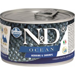 Farmina N&D dog OCEAN herring & shrimps konzerva pre psy 140 g