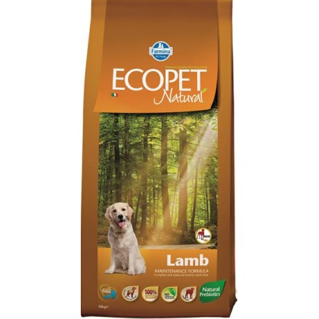 ECOPET N dog lamb medium 12 kg + 2 kg