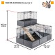 Ferplast MULTIPLA DOUBLE poschodová modulová klietka pre králiky a morčatá