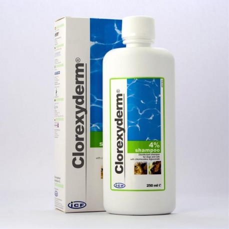 Clorexyderm dezinfekčný šampón s antibakteriálnym účinkom pre psy a mačky 4 % 250 ml