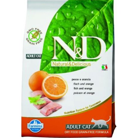 Farmina N&D cat GF adult fish&orange 0,3 kg