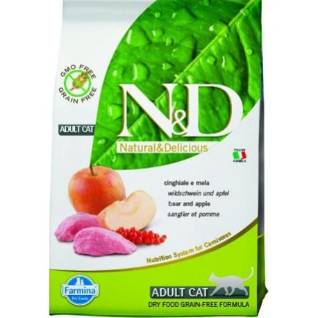 Farmina N&D cat GF adult boar&apple 0,3 kg