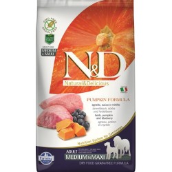 Farmina N&D dog PUMPKIN (GF) adult medium & maxi, lamb & blueberry 2,5 kg